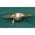 Silver Plated Tea Strainer on Stand