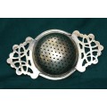 Silver Plated Tea Strainer on Stand