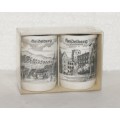 Vintage Ceramic Heidelberg Schlosshof Souvenir Shot Glasses @@@ CCCRRRAAAZZZYYY R1 START