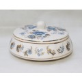 Vintage Floral Porcelain Trinket Box