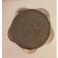 Stunning ZAR 1898 Penny from short collection year AU55