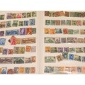 12 double pages of weird and wonderful treasure hunt stamps unvalued