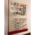 Book with collection of 286 Olympic games stamps
