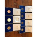 Collection of 7 Silver proof R1 - One bid takes all - Value R 1 300