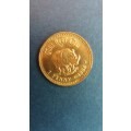 South Africa 1 Penny 1986 Gold Reef City Token