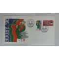South Africa 1995 Rugby World Cup *4 X FDC 6,14 a ,b ,c & d + 2 x blocks of 4 unused stamps*