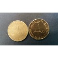 United Arab Emirates 1 Dirham 1998 (1419) & 2014 (1435) * 2 x coins*