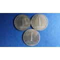 Austria 1972, 1983 & 1987 1 Schilling * 3 x coins*
