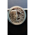 Nelson Mandela 1993 noble prize commemorative medal sealed  capsule *Sterling Silver Mintage 25000*