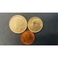 Greece 1988 2 Drachmai , 1984 5 Drachmai & 1982 10 Drachmai * 3 x coins*
