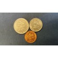 Greece 1988 2 Drachmai , 1984 5 Drachmai & 1982 10 Drachmai * 3 x coins*