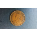 South Africa 1935 1/2 penny * King George V  Mintage 405 290*