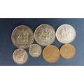South Africa 1978 coin set includes R1, 50c , 20c, 10c, 5c, 2c & 1c * All circulated coins*