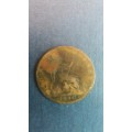 United Kingdom 1890 1 Penny *Queen Victoria - 130 old coin*
