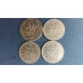 France 1960 3 x 1 Francs & 1981 2 Francs * 5 x Coins*