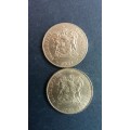 South Africa 1981 & 1986 50 Cents * 2 x coins*
