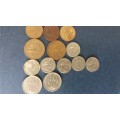 South Africa lot of 1c, 2c, 5c & 10c 1969 - 1988 * 13 x coins*