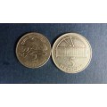 Mozambique 2006 2 & 5 Meticais * 2 x coins*