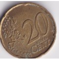 GERMANY 20 EURO CENT 2002 - SEE SCANS