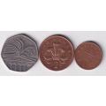 GREAT BRITAIN 50, 2 PENCE and 1 PENNY 2000 - SEE SCANS