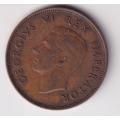 UNION OF SOUTH AFRICA - ½ Penny - George VI 1943 Bronze KM#24