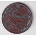 UNION OF SOUTH AFRICA - 1 Penny - George VI 1945 Bronze KM#25