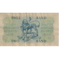 SOUTH AFRICA - G.Rissik 2 Rand 1st ISSUE Eng/Afr 1962 P104 XF