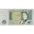 United Kingdom England Great Britain 1 Pound 1981 VF `Somerset`