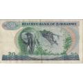 ZIMBABWE $20 Dollars 1983, P-4c VF