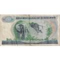 ZIMBABWE $20 Dollars 1983, P-4c F