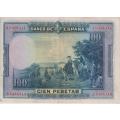 SPAIN 100 PESETAS 1928  P-76a. VF