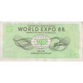 AUSTRALIA 5 Dollars, 1988, World Expo Commemorative, UNC