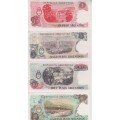 4 x Argentina Banknotes 1, 5, 10, 50 Pesos UNC