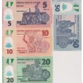 4 x Nigeria Banknotes  5, 10, 20, 50 Naira -UNC