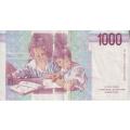 ITALY 1000 Lire P 114c 1990  VF