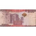 TANZANIA 2000 shillings 2015 P 42 b VF