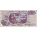 Argentina 10 Pesos, ND(1973-76), P-295 VF