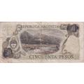 Argentina 50 Pesos 1974-1975 P-296 VF