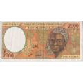 Central African Republic, CAMEROUN, 2000 Francs, 2000 P203 VF