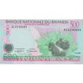 Rwanda 500 Francs Banknote, 1998, P-26b, UNC