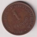 MOZAMBIQUE 1952 - 1 ESCUDO KM82 - (bronze)