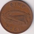 IRELAND 1964 - 1 Penny -  KM11 (bronze)