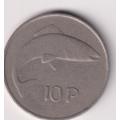IRELAND 1969 - 10p -  KM23 (copper-nickel)