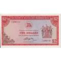 RHODESIA 2 DOLLARS 1979 ZIMBABWE BIRD WATERMARK P35d UNC
