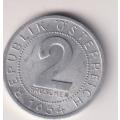 AUSTRIA  1954 - 2 GROSCHEN  km2876 (ALUMINIUM)