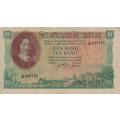 REPUBLIC OF SOUTH AFRICA - 10 RAND G.Rissik C/36  1962 A/E 498 VF+
