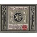 Germany NOTGELD (EMERGENCY MONEY) 75 Pfennig 1921 Sternberg