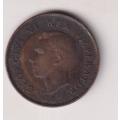 UNION OF SOUTH AFRICA - ¼ Penny - Farthing - George VI 1947 Bronze