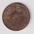 UNION OF SOUTH AFRICA - ¼ Penny - Farthing - Queen Elizabeth ll  1956 Bronze