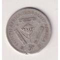 UNION OF SOUTH AFRICA - 3d - TICKEY - King George Vl - 1937 - Silver